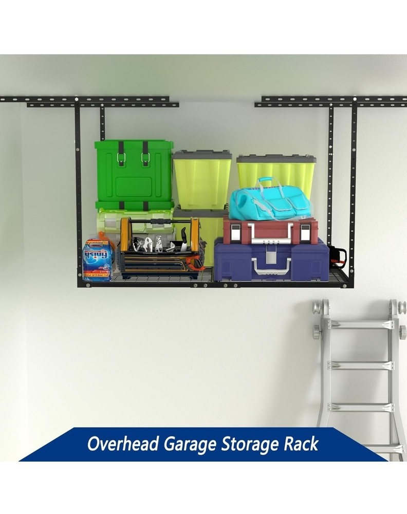 Garage Ceiling Storage Rack, 3x4ft Overhead Storage System, Hanging Rack