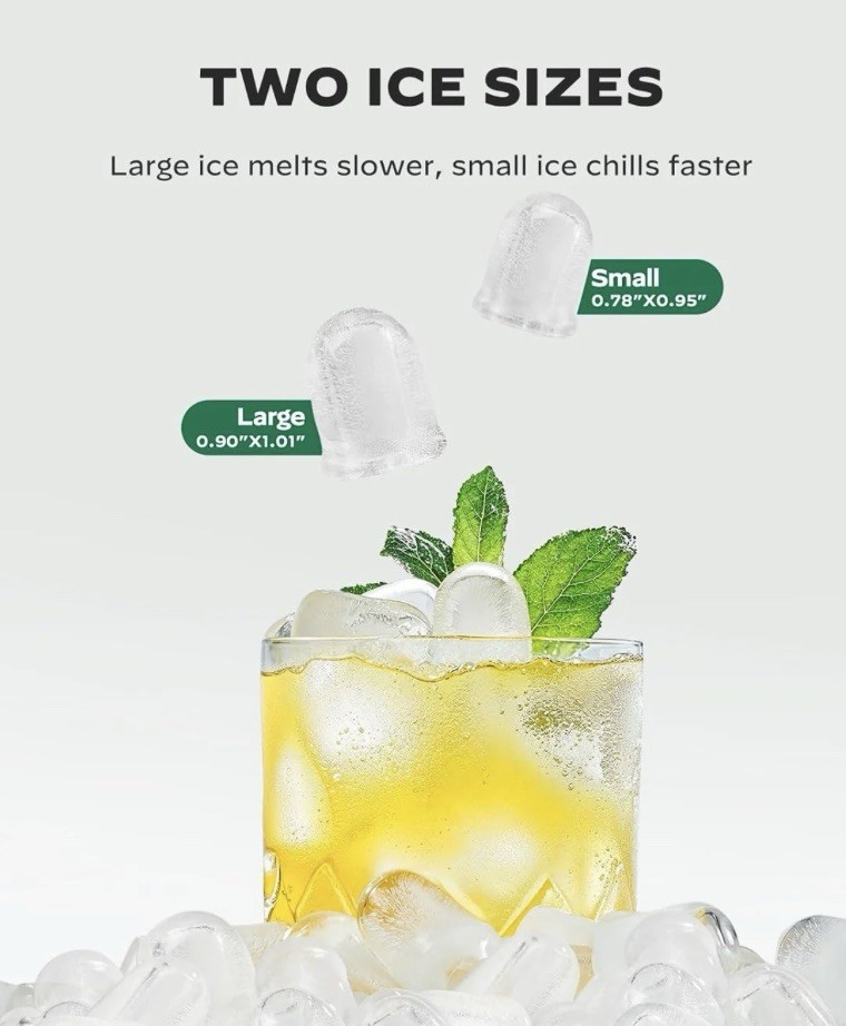 Countertop Ice Maker Machine – Model SLIM27B / SLIM27T