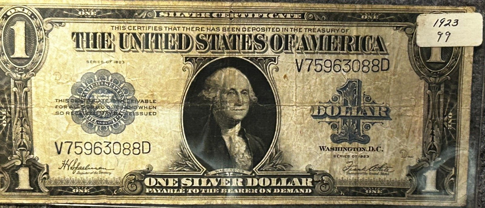 1923 $1 Silver Certificate Blue Seal