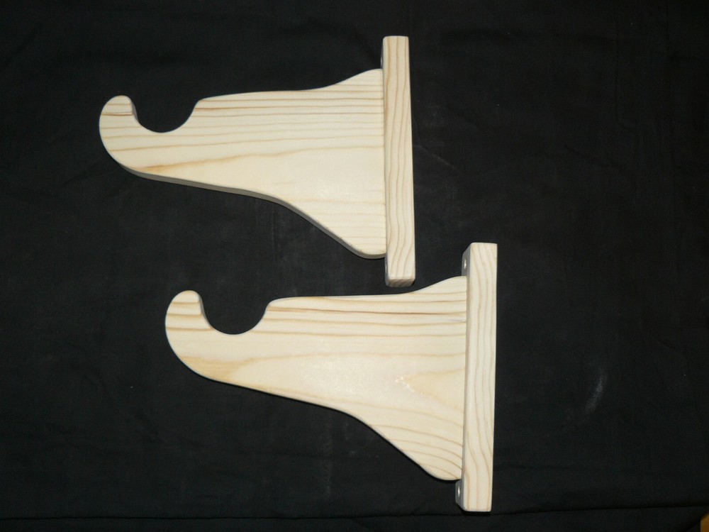 Extended Wood Curtain Rod Brackets