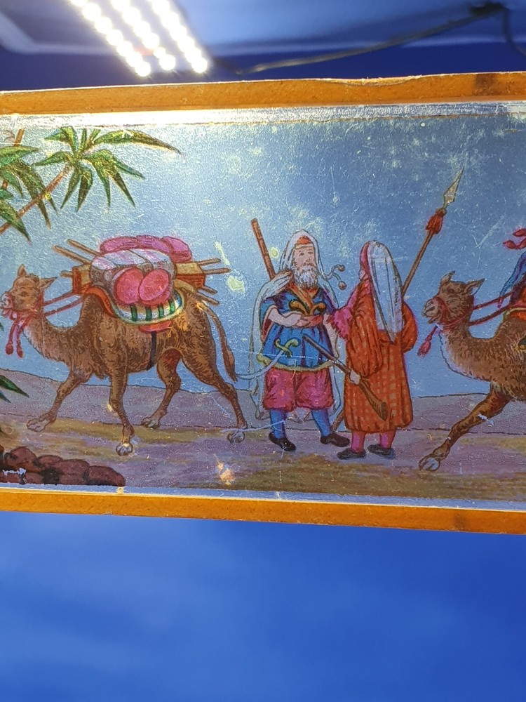 5 Vintage Glass Panoramic Magic Lantern Slides