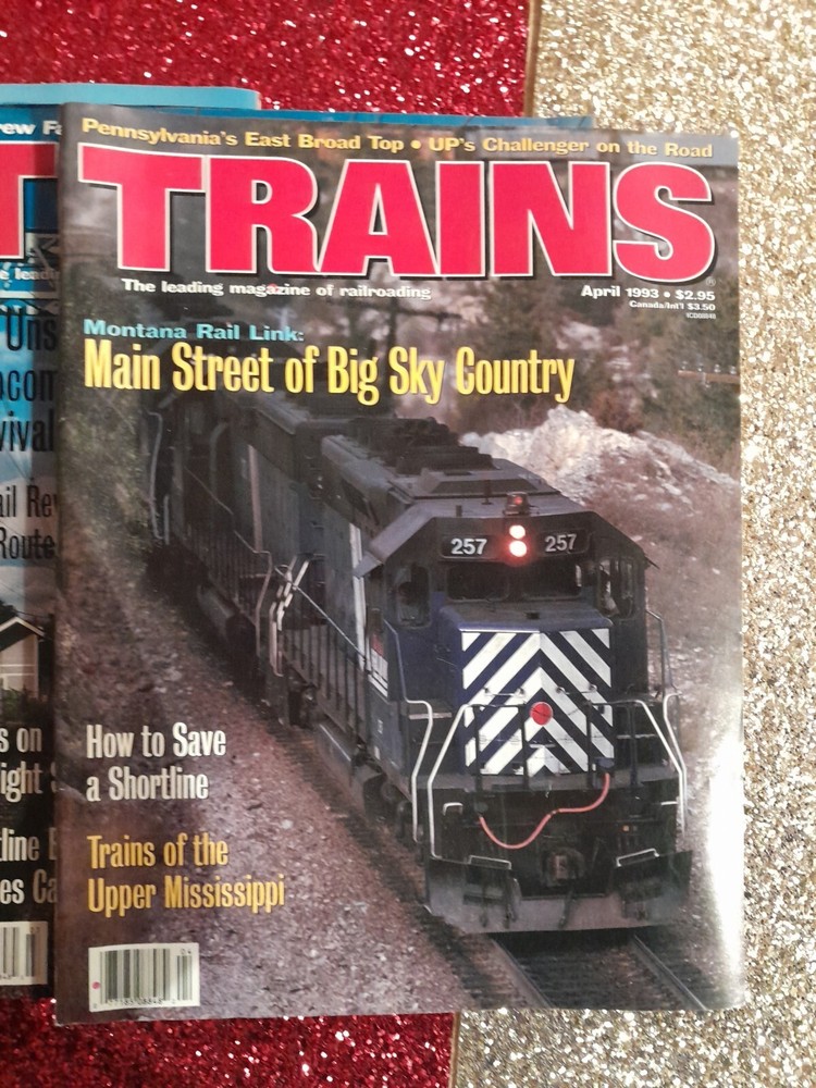 Trains Magazine Lot 1993 9 Issues