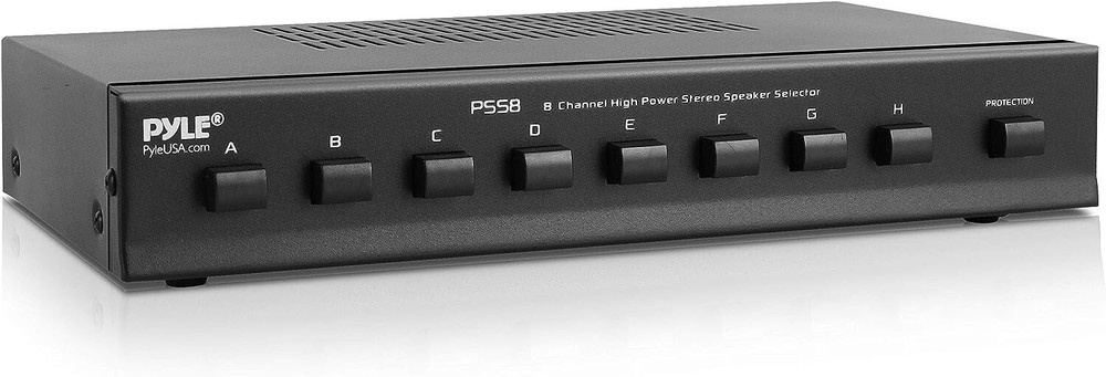 Pyle PSS8 8 Zone Multi Channel Speaker Stereo Amplifier Switch Box Hub
