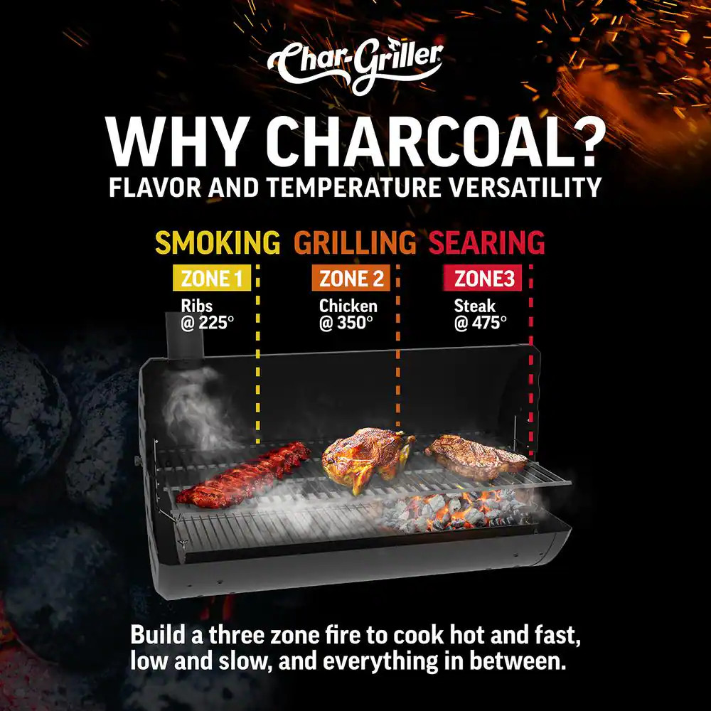 Classic Charcoal Grill in Black