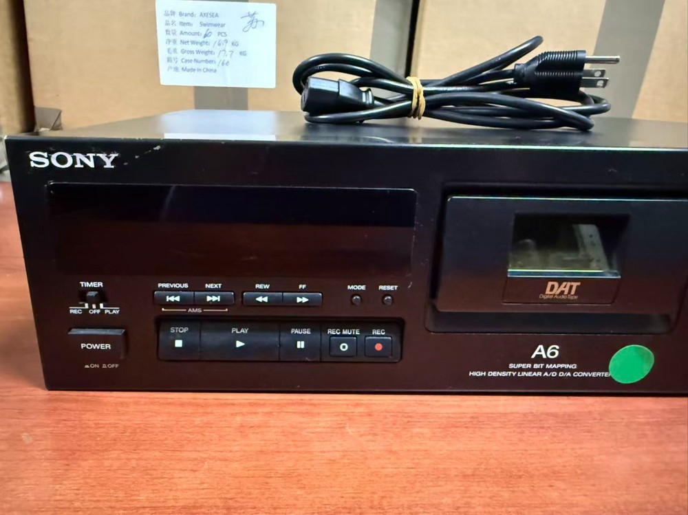 SONY DTC-A6 DAT DIGITAL AUDIO TAPE DECK
