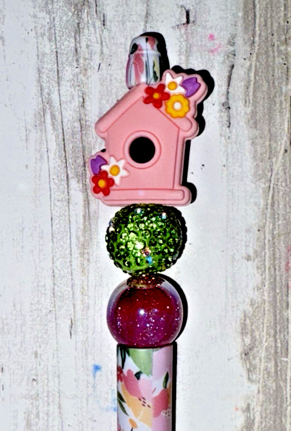 6 Handcrafted FANCY Beaded Pens-