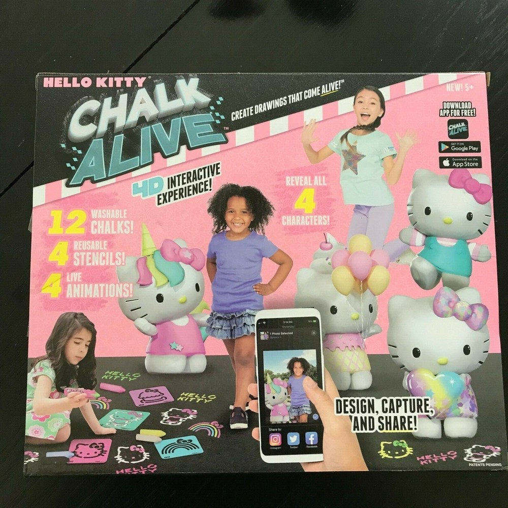 Hello Kitty Chalk Alive 4D Interactive Experience Art Set