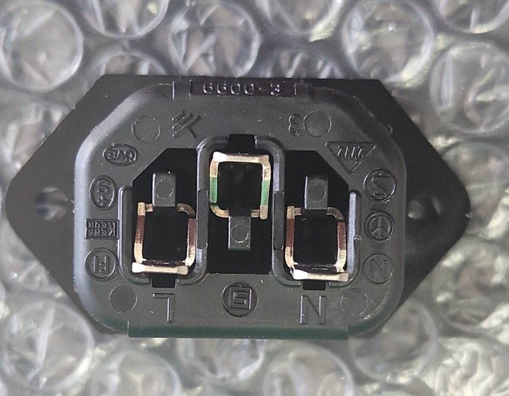 🆕️ Outlet Panel Mount 15A 250V 3-Prong Socket 6600-3 ||🇺🇸 SHIPPED!