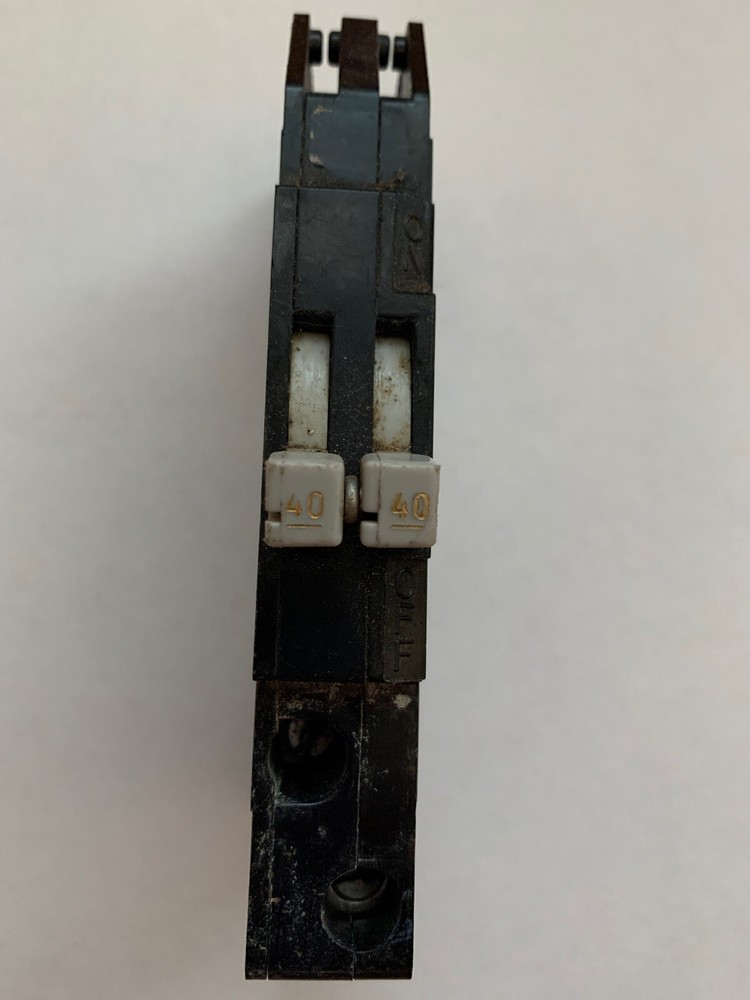 ZINSCO 40 AMP 2 POLE THIN 40A RC38 CIRCUIT BREAKER TESTED