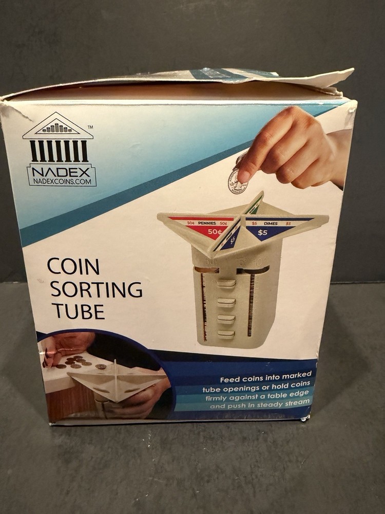 Nadex Small Coin Sorting Tube Beige