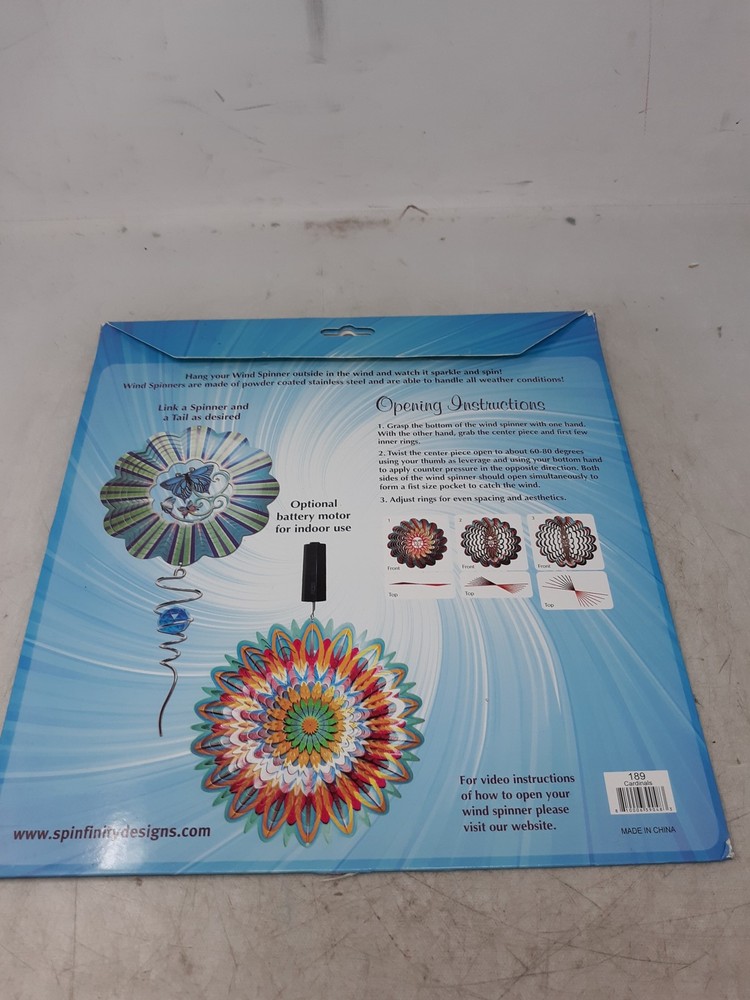 Spinfinity Designs Cardinal Wind Spinner - New