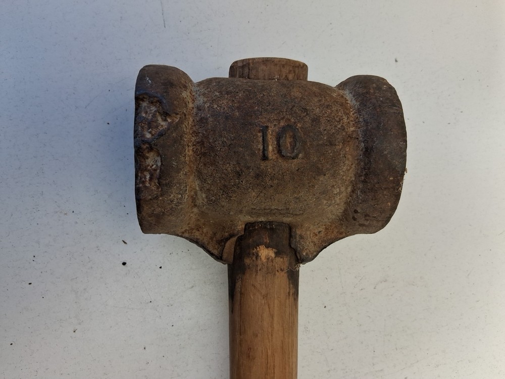 Vintage USMC 10 pound tent Sledge hammer