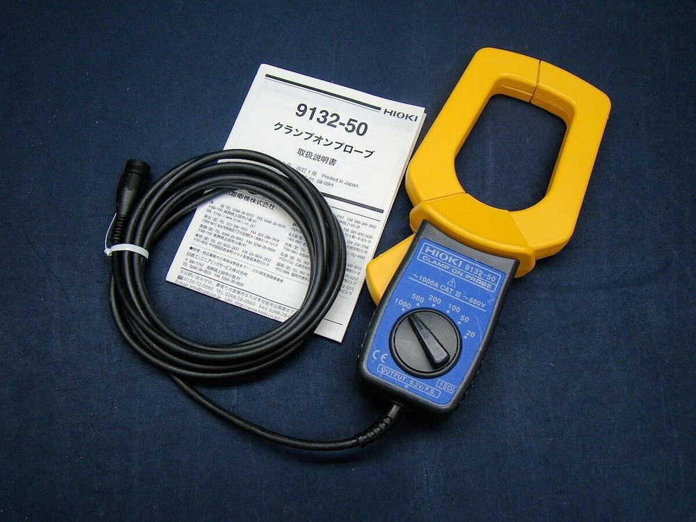HIOKI 9132-50 clamp on probe 1000A tested