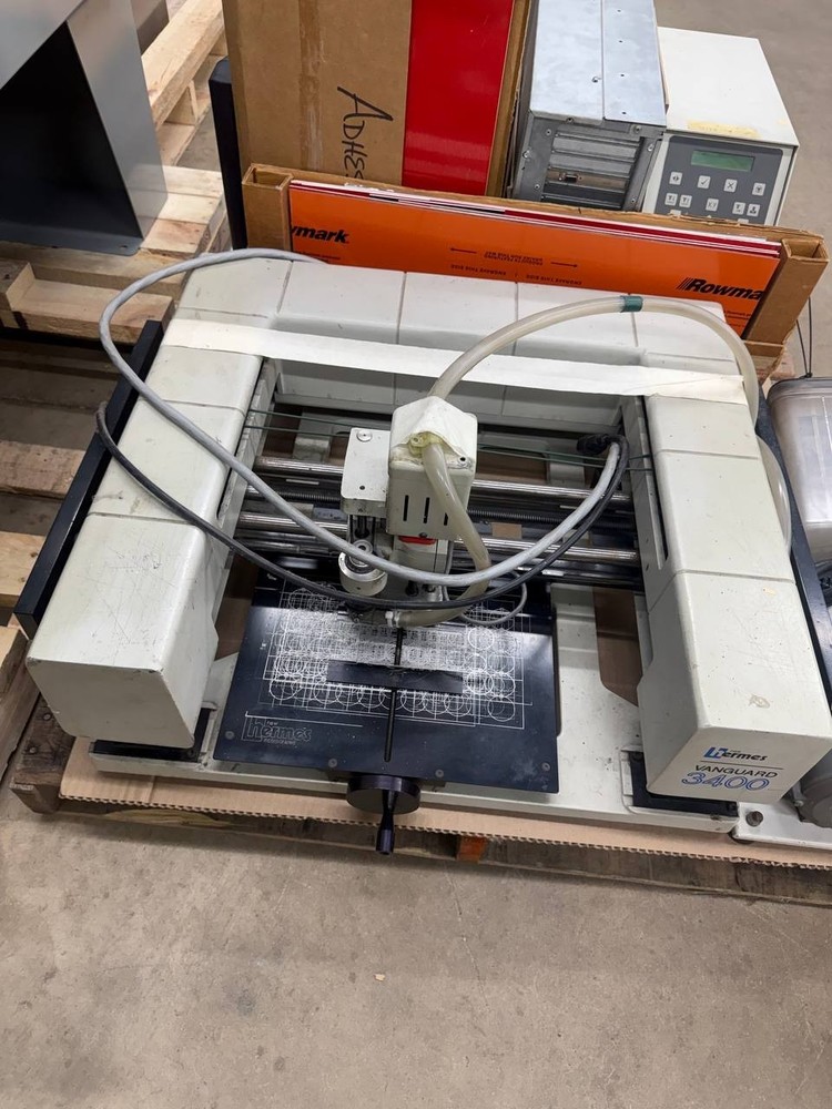 USED Hermes Vanguard 3400 computerized engraving CNC machine with controller