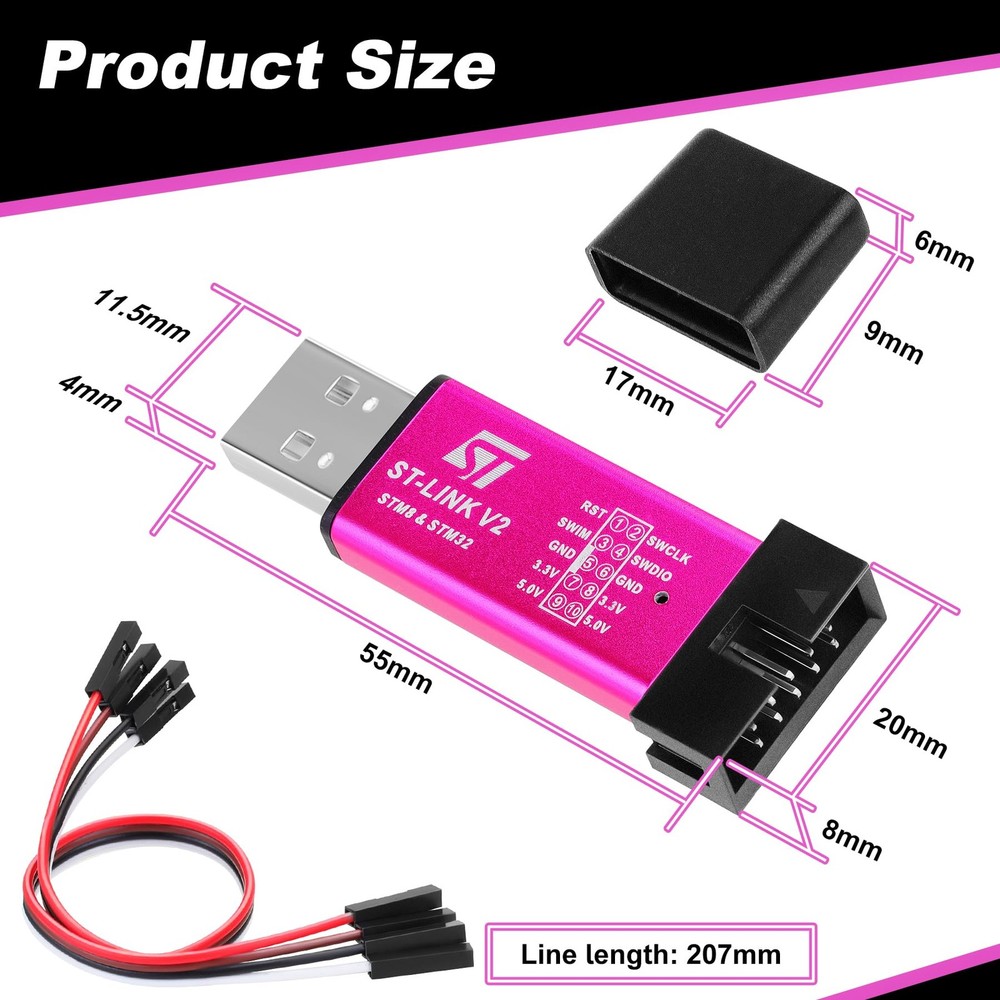 ST-Link V2 Emulator Downloader Programmer for STM8 STM32 Series Chip