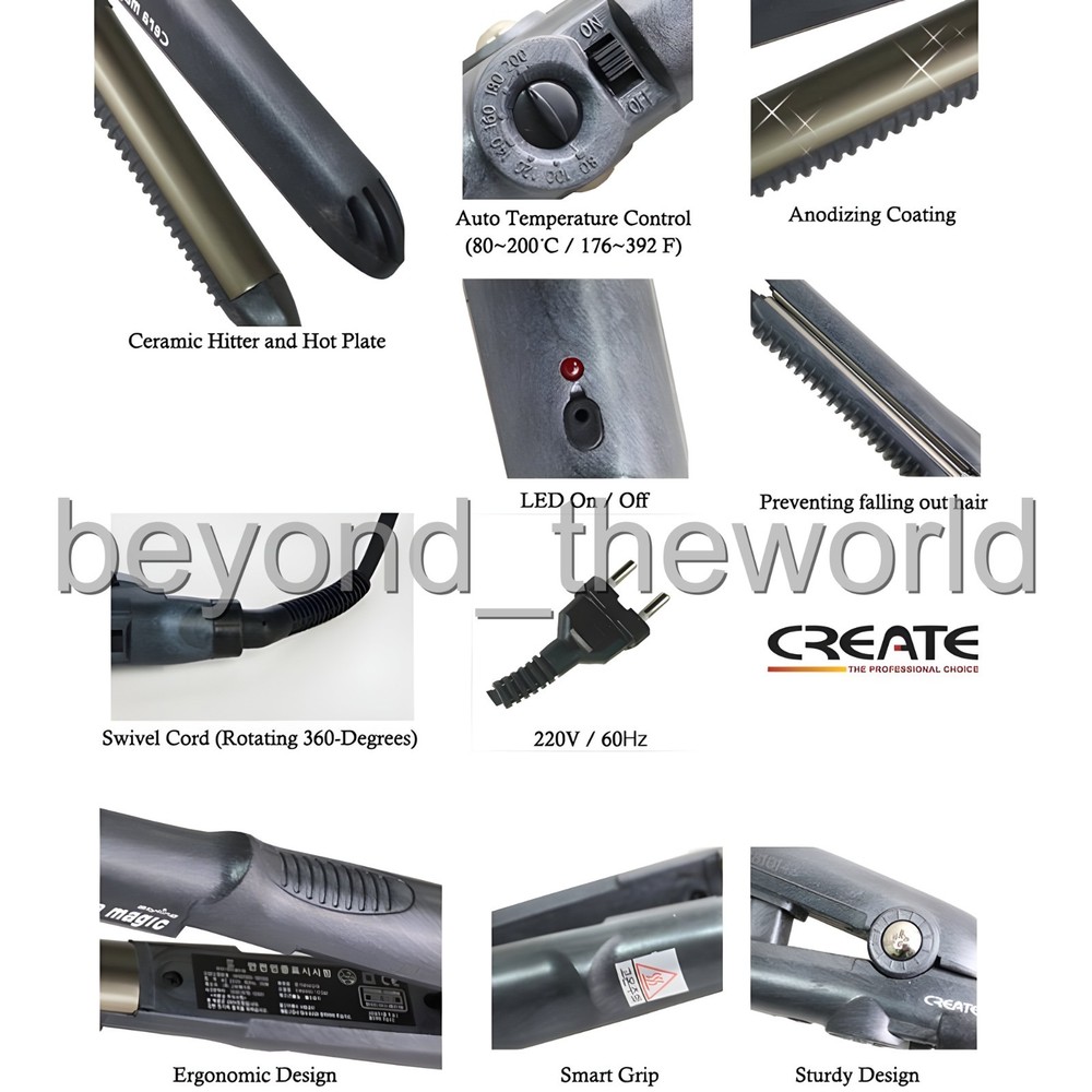 Create Cera Magic Volume Iron CR2003-7CSK Round type 220V ⭐Tracking⭐