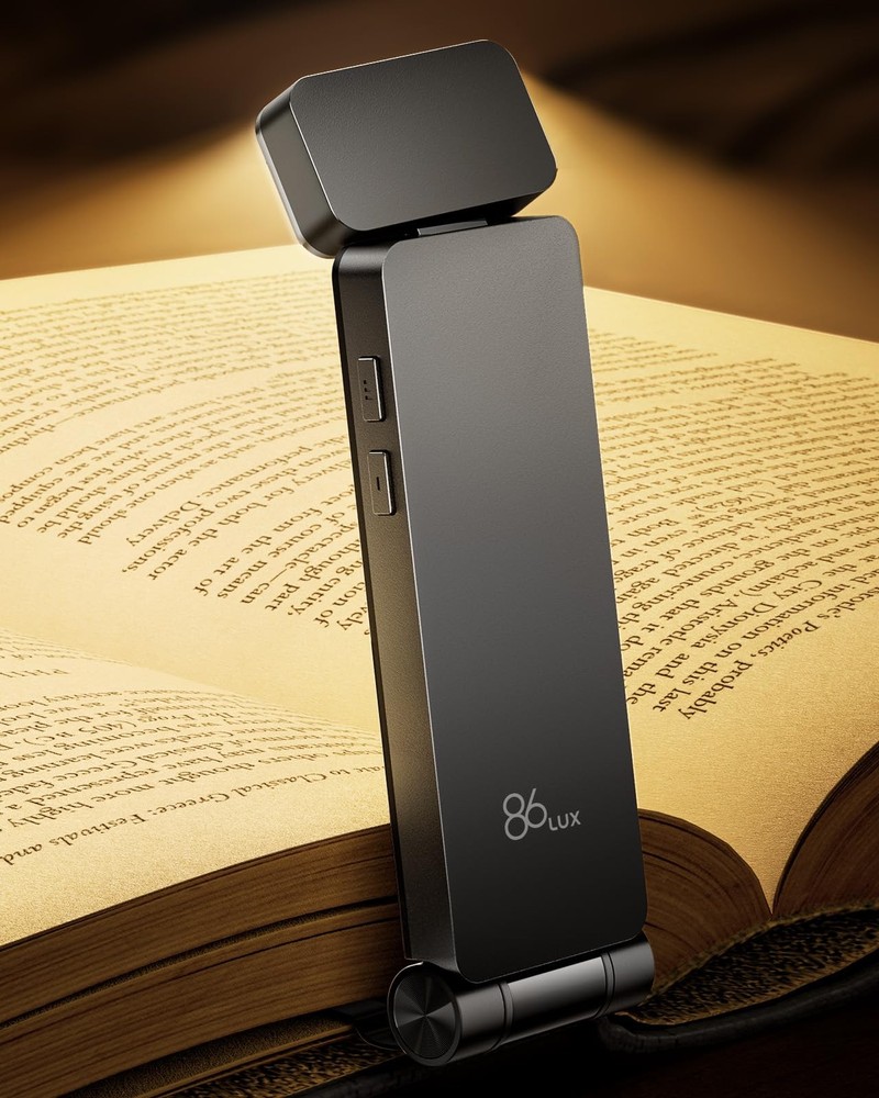 Book Light, Rechargeable Clip-On LED Reading Light for Bed & Night Use - 3 Co...