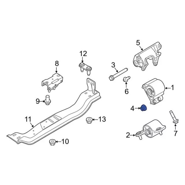 Genuine Ford Automatic Transmission Mount Nut W709771-S440