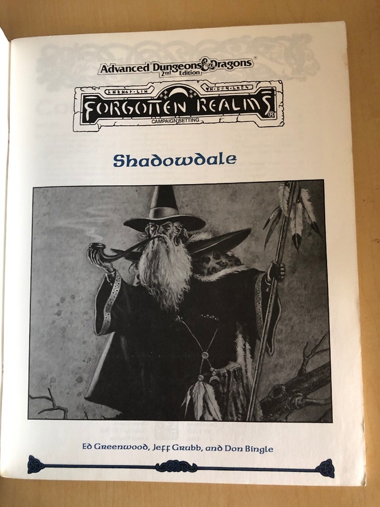 Forgotten Realms Dungeons & Dragons Shadowdale Campaign Setting AD&D 1993