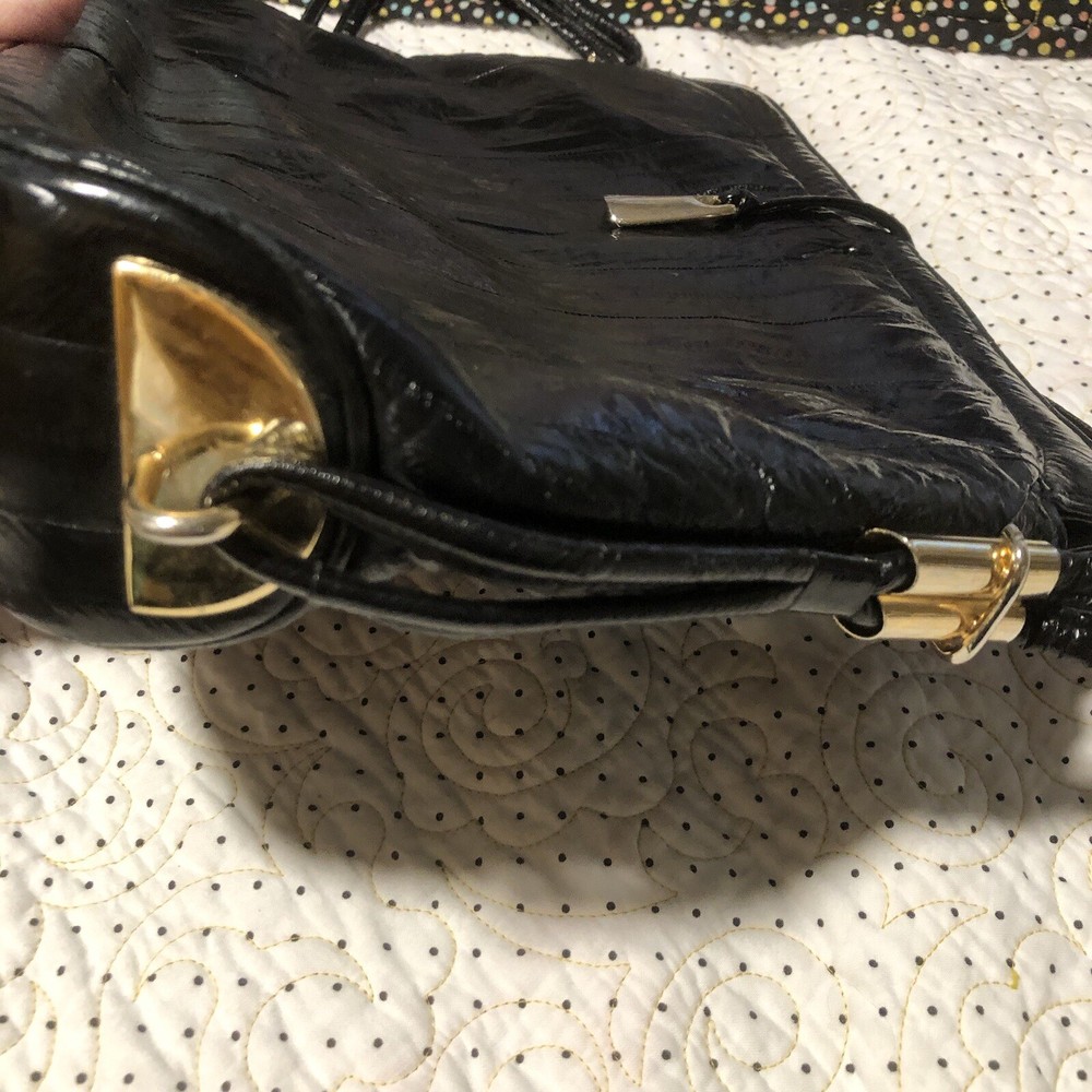Vintage Black Eel Skin Purse