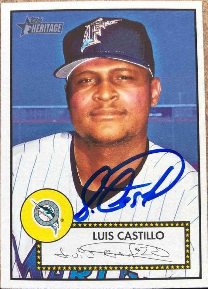Luis Castillo Autographed 2001 Topps Heritage #232