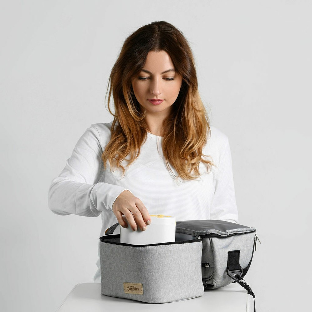 CoolCarry™ Breastpump Cooler Bag + Ice Pack