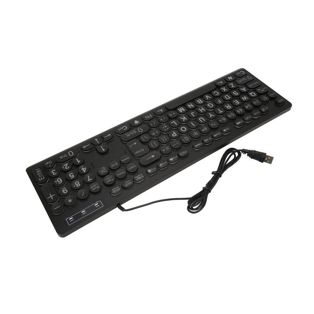 Backlit Large Print Keyboard Light Up Keyboard USB Wired Lighted GHB⭐