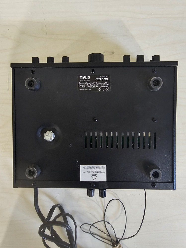 PYLE Compact Wireless Bluetooth Stereo Amplifier Model: PDA5BU Tested & Works!