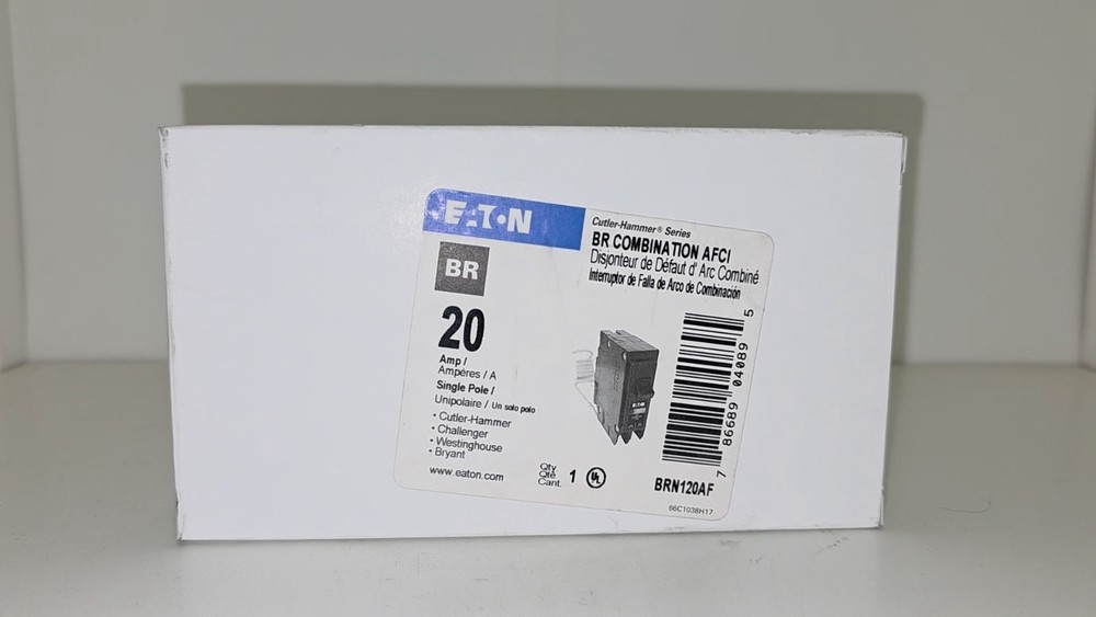 Eaton BRn120AF 1-Pole 20Amp BR Combination AFCI