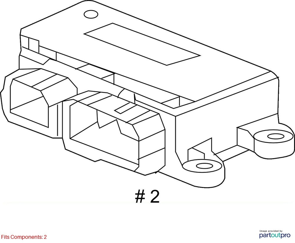 15 CHEVY SILVERADO 1500 SRS CONTROL MODULE 13594402