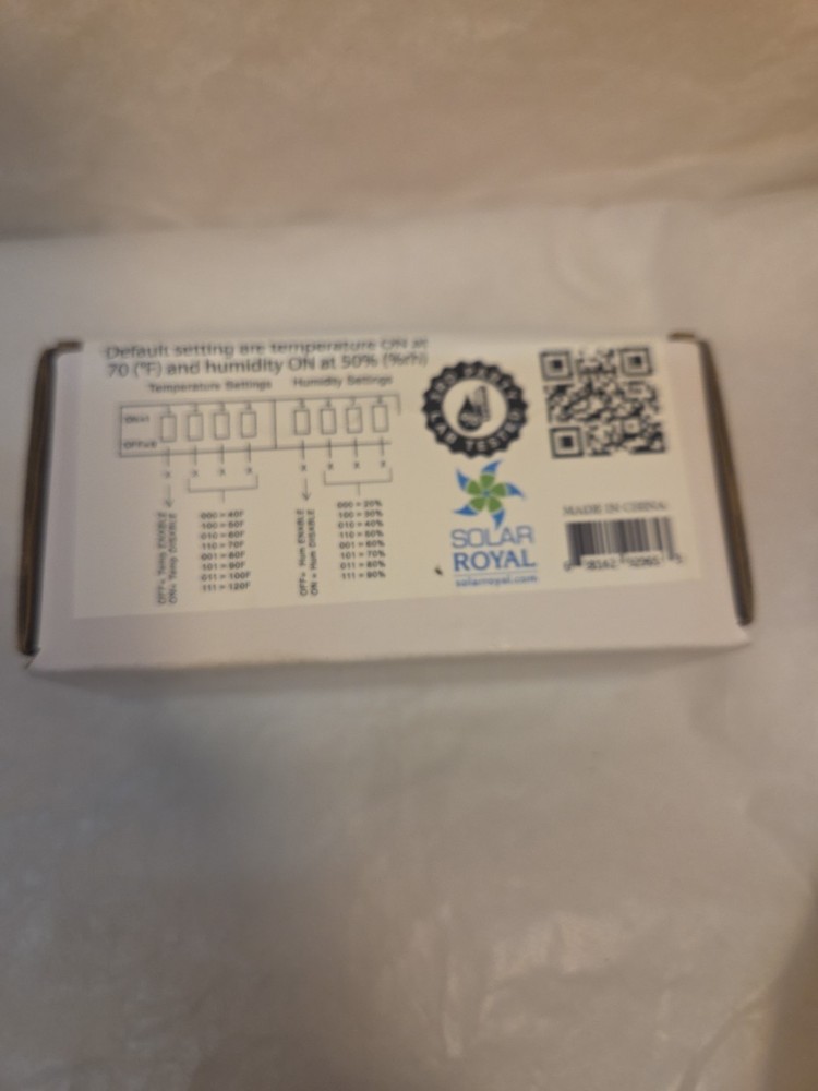 SolaSensorPRO Fully Adjustable Temperature & Humidity Sensor. sr-ulpthjs02