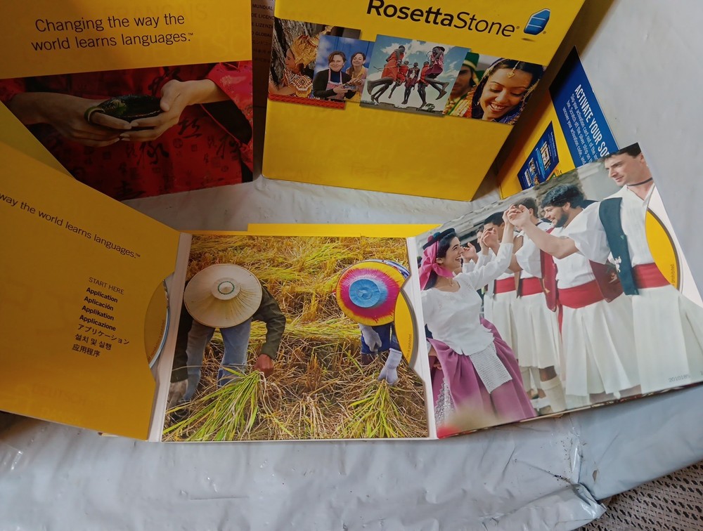 Rosetta Stone Arabic Language Learning Software CDs Set Includes Level 1, 2, 3