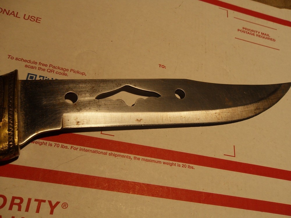 14" STAINLESS STEEL SKULL & EAGLE KNIFE