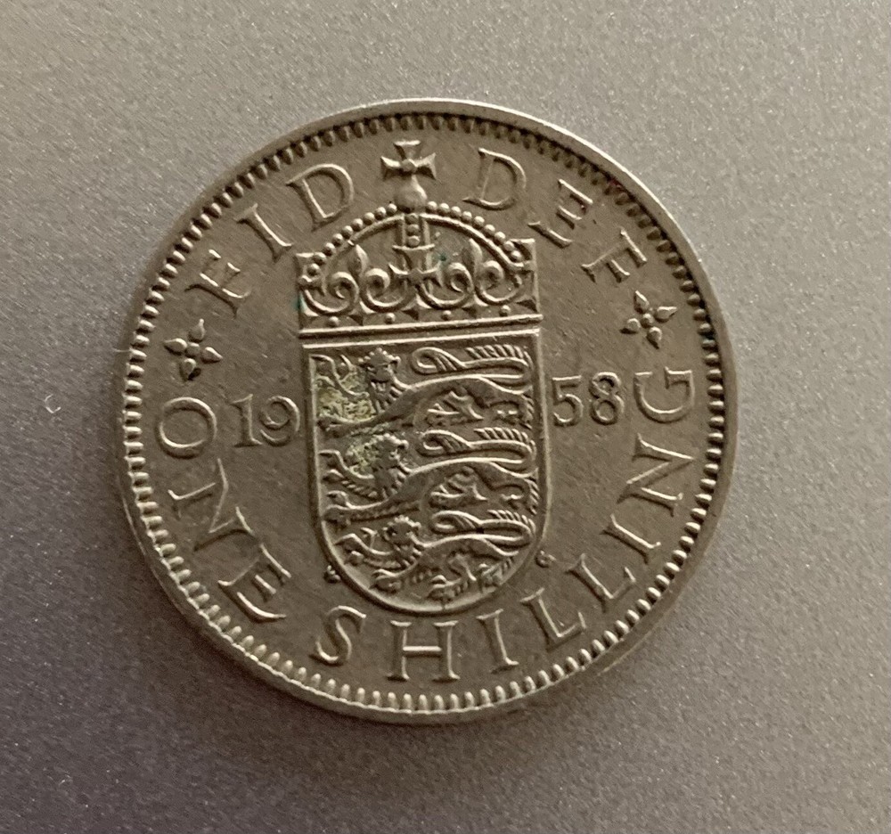 2 Queen Elisabeth Shillings 1958