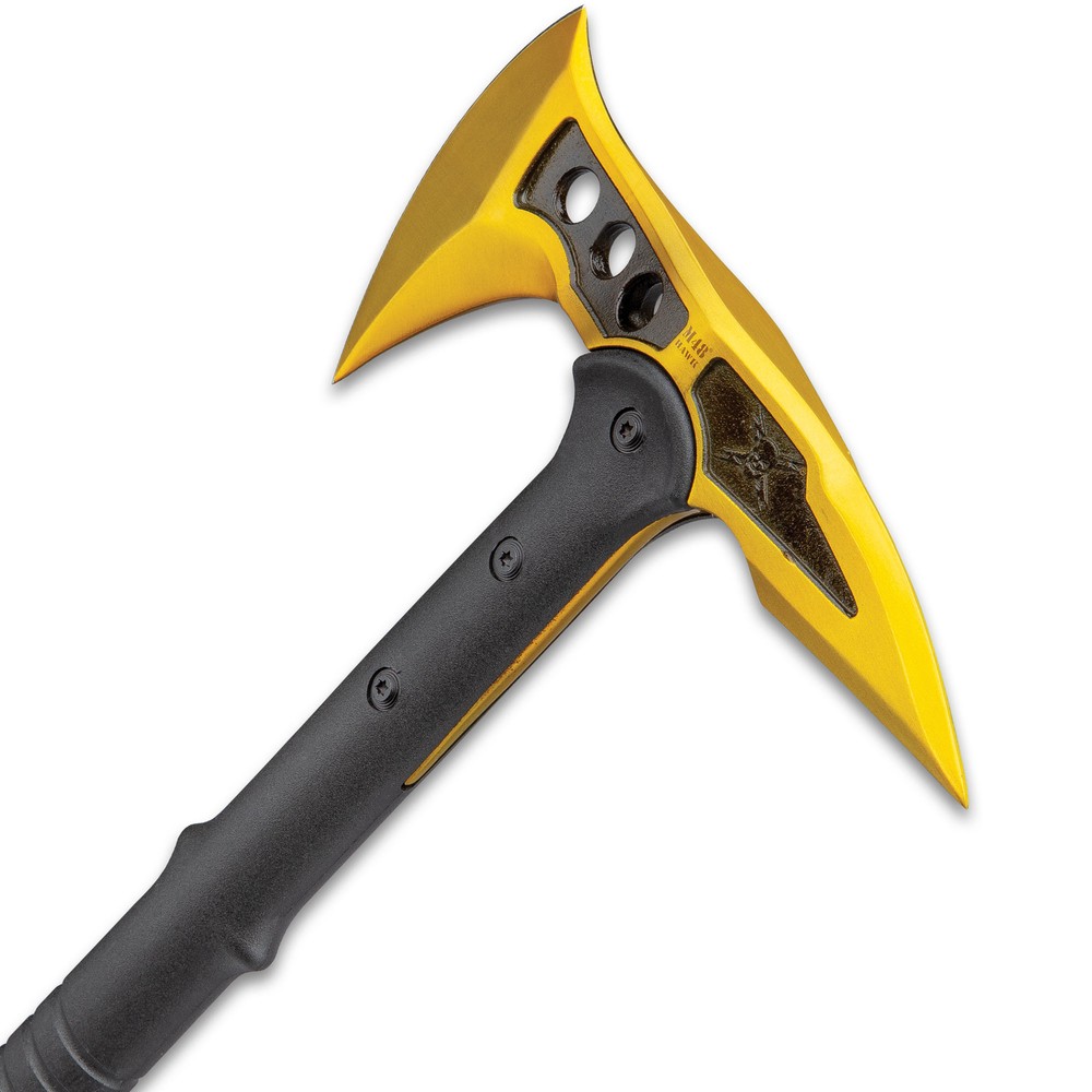 M48 Tomahawk Gold Survival Tactical Throwing Axe with Sheath