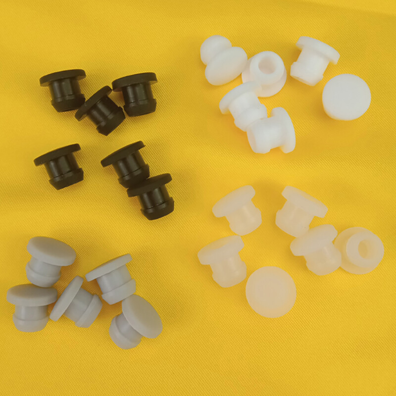 White/Gray Silicone Rubber Plug Stopper 2.5mm - 14mm Cone Blocking Button Plug