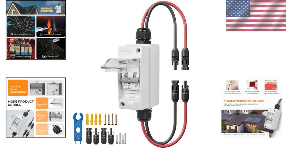 User-Friendly 60A Solar Disconnect Switch 1000V with Easy Installation Features