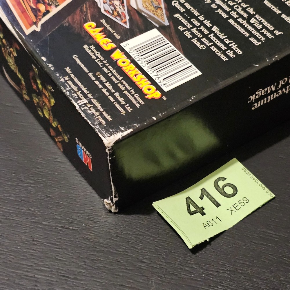 HeroQuest EMPTY BOX No Game Contents (416)