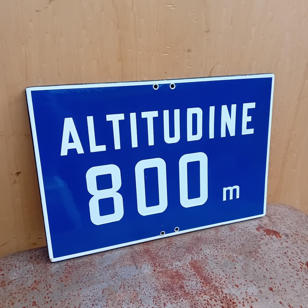 1963 Altitude 800 CTI Enamel Table Sign
