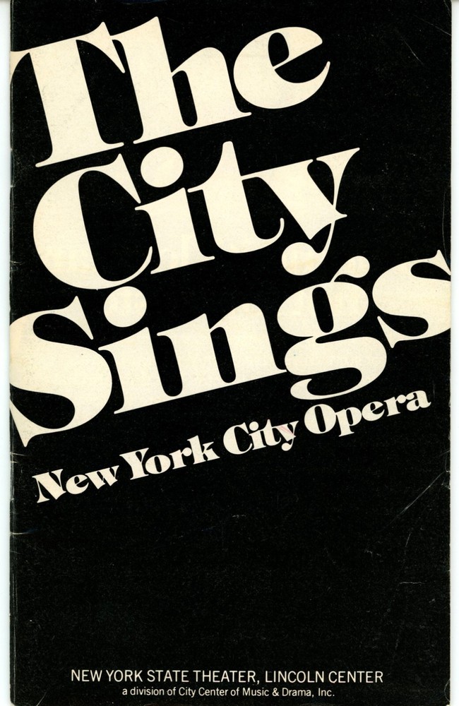 New York City Opera Autographed Program - The Merry Widow