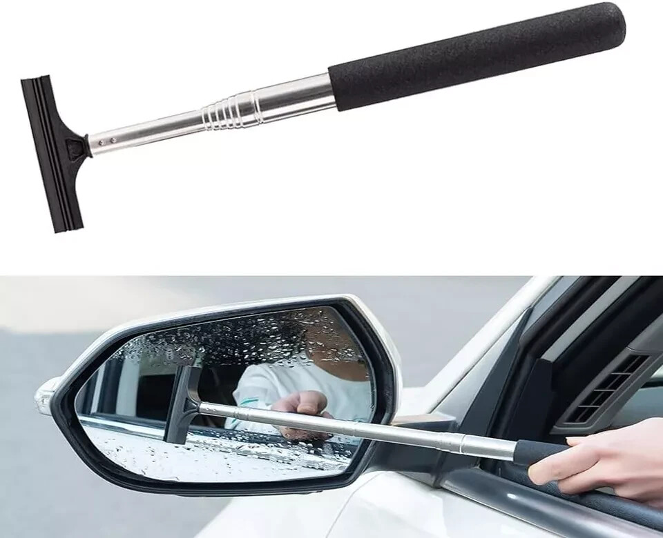 Windshield Cleaning Tool Car Wiper Retractable Mirror Gadget