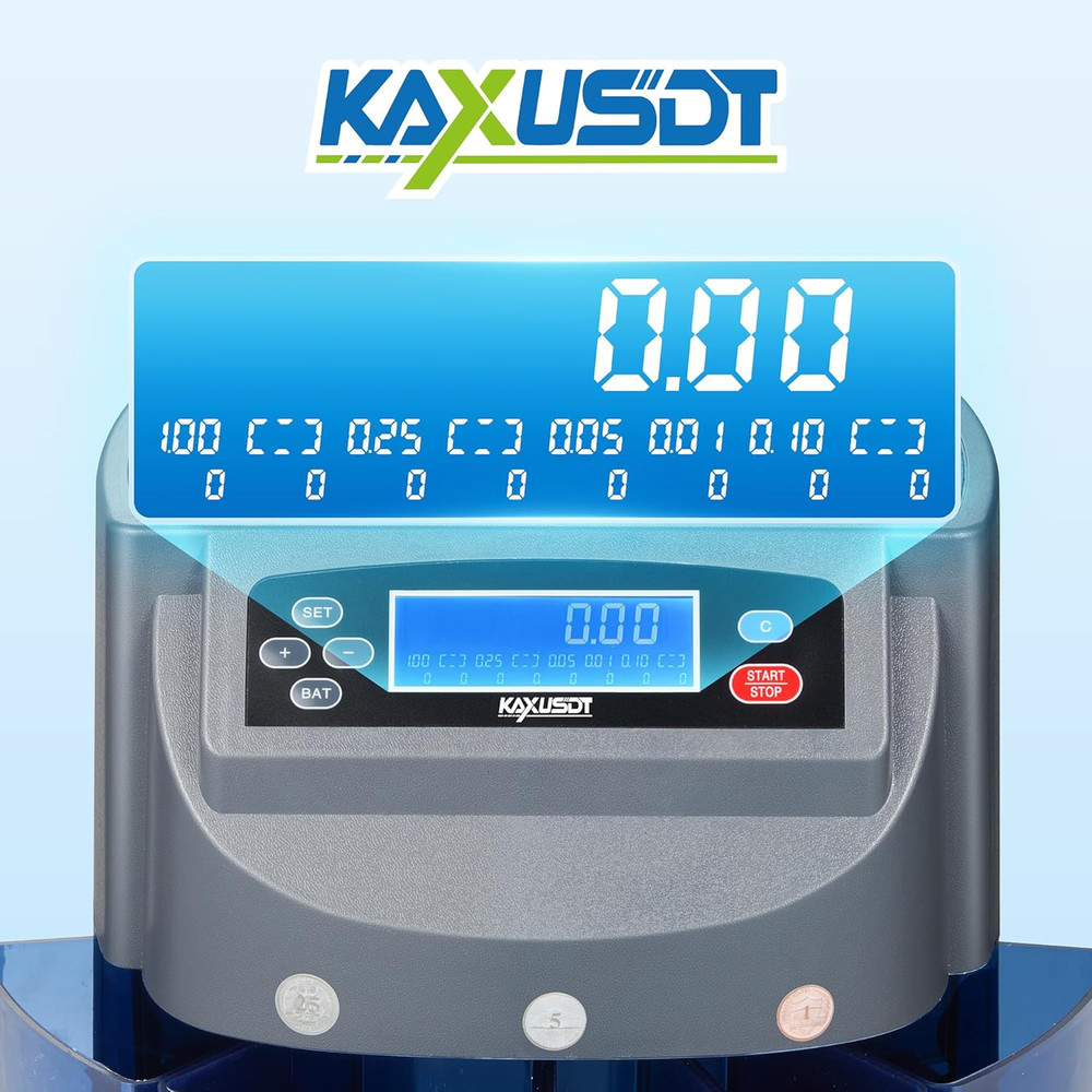 𝟐𝟎𝟐𝟓 𝐔𝐩𝐠𝐫𝐚𝐝𝐞𝐝 USD Coin Counter Machine, Professional Coin Sorter ...