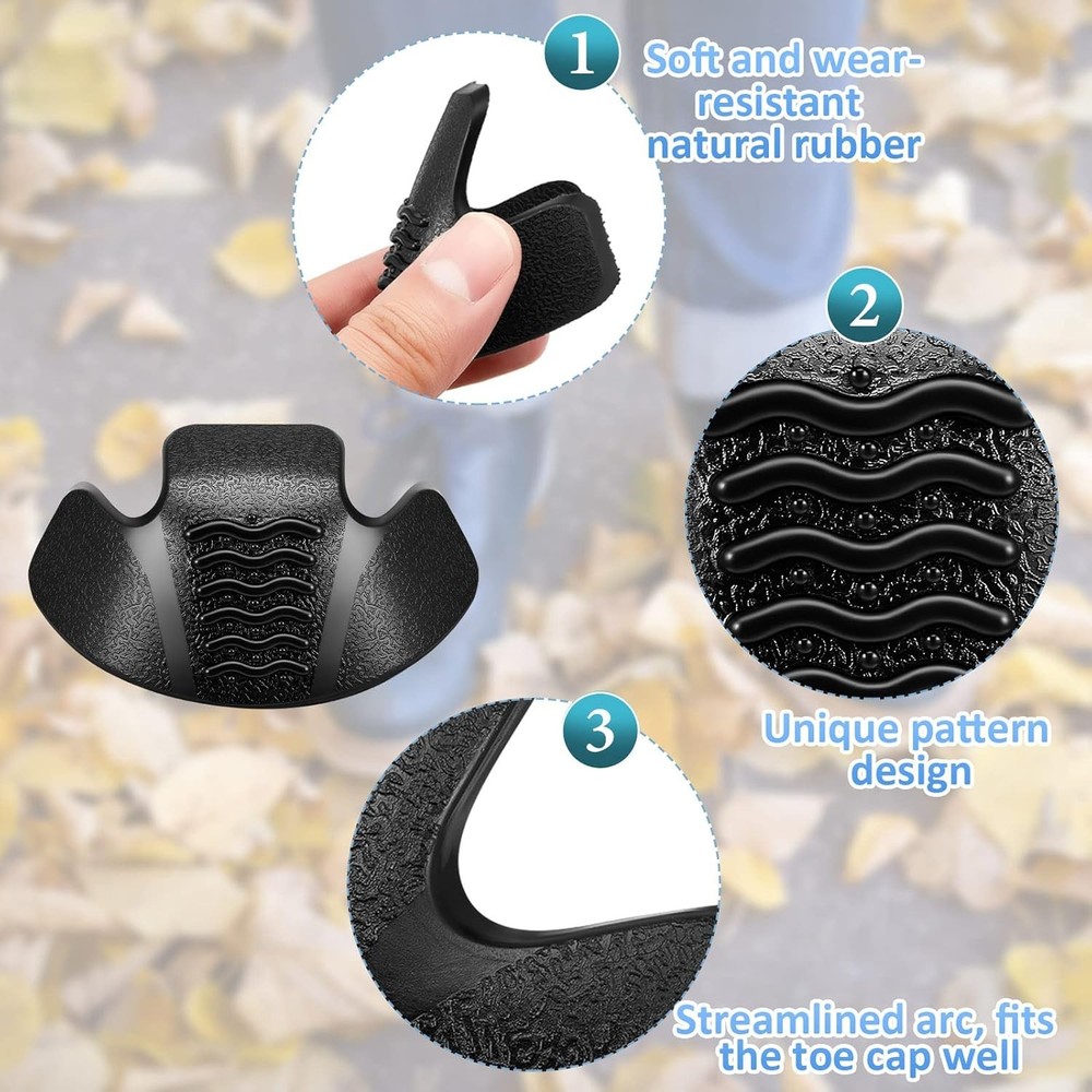 Bencailor Boot Toe Protectors Guards Work Protector Cover Black