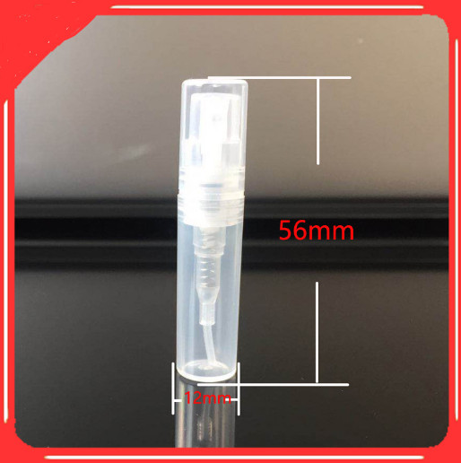 10x 2ml Plastic Travel Bottle Empty Clear Transparent Perfume New