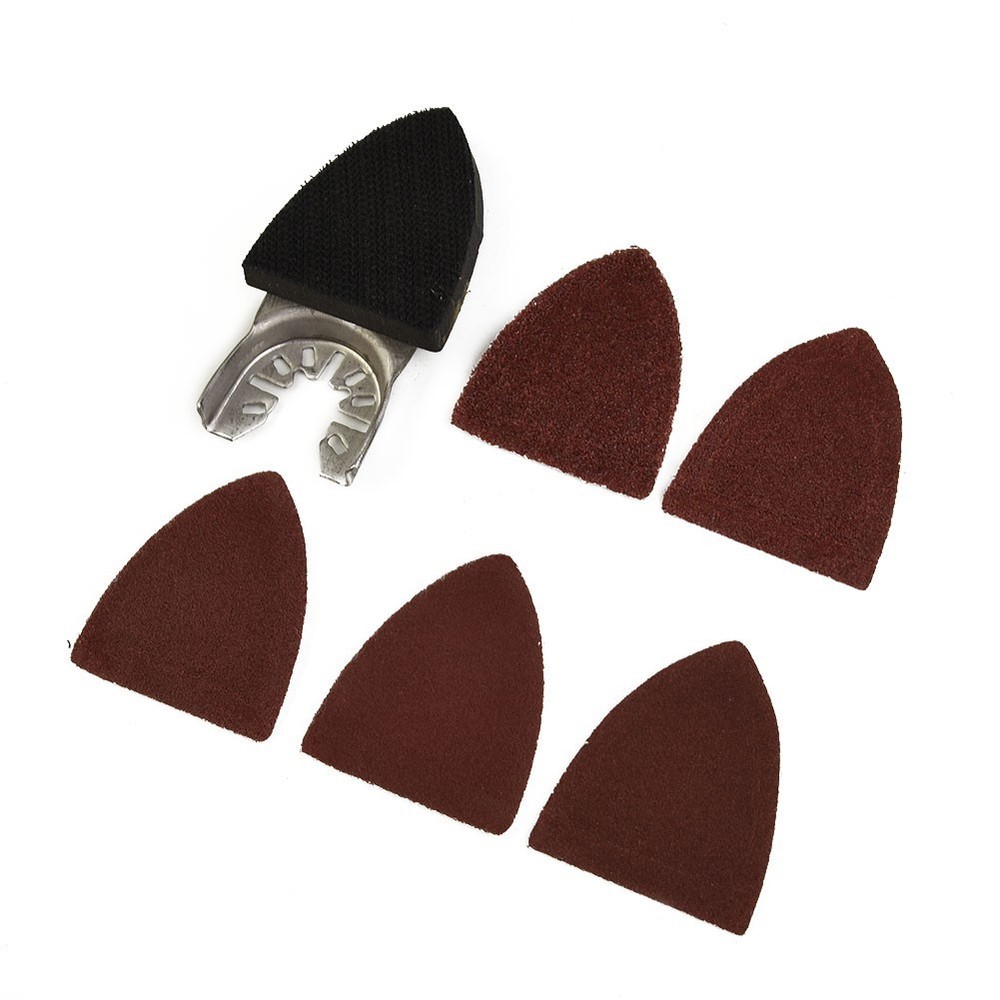 Multi Tool Triangular Sander Pad 25 Sanding Sheets For Oscillating Power Tool