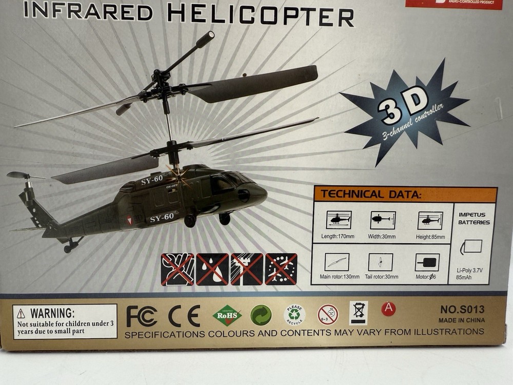Syma S013 Mini Infrared Helicopter 3 Channel Controller