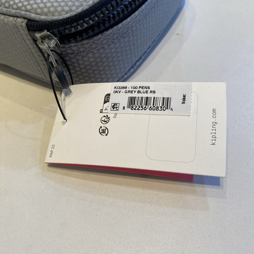 Kipling 100 Pens Pen Case Grey