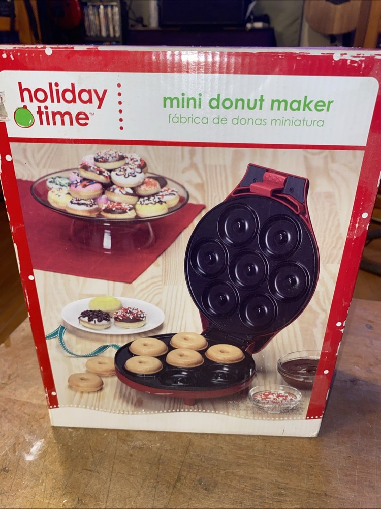 Mini Red Donut Maker New Holiday Time