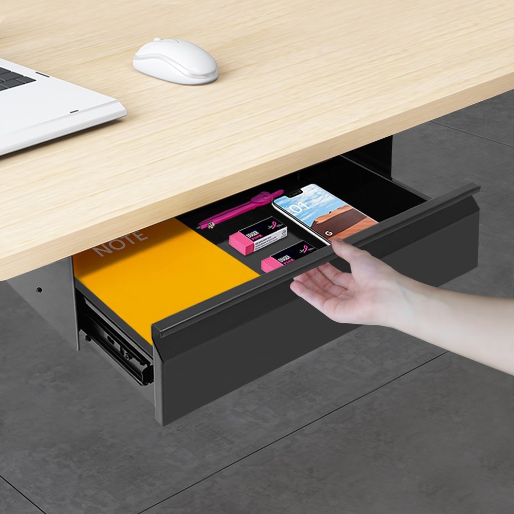 Under Desk Sliding Pull-out Drawer Drawer Storage Organizer For Home/office