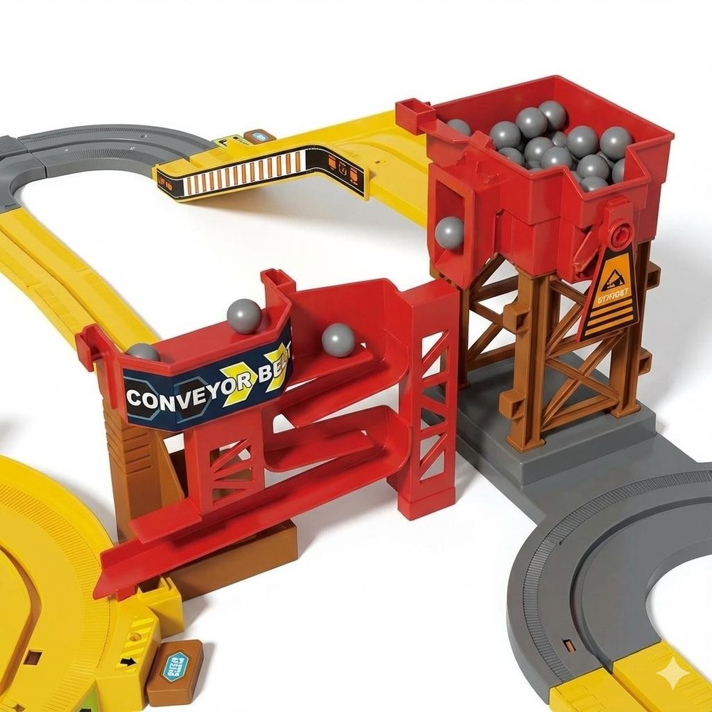 Construction Track Playset for Kids – STEM Engineering Toy